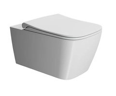 GSI Nubes 9615FR209 Унитаз подвесной 550×350 мм, Swirlflush, с креплением, цвет белый матовый фото