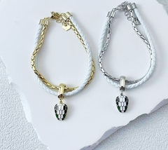 braslet-dvojnoj-serpenti-s-podveskoj-zmeya-iz-stali-i-kozhi