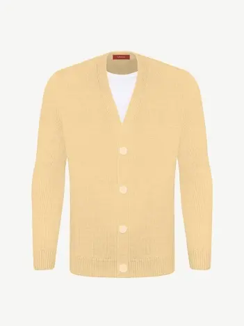 Кардиган с пуговицами из шелка