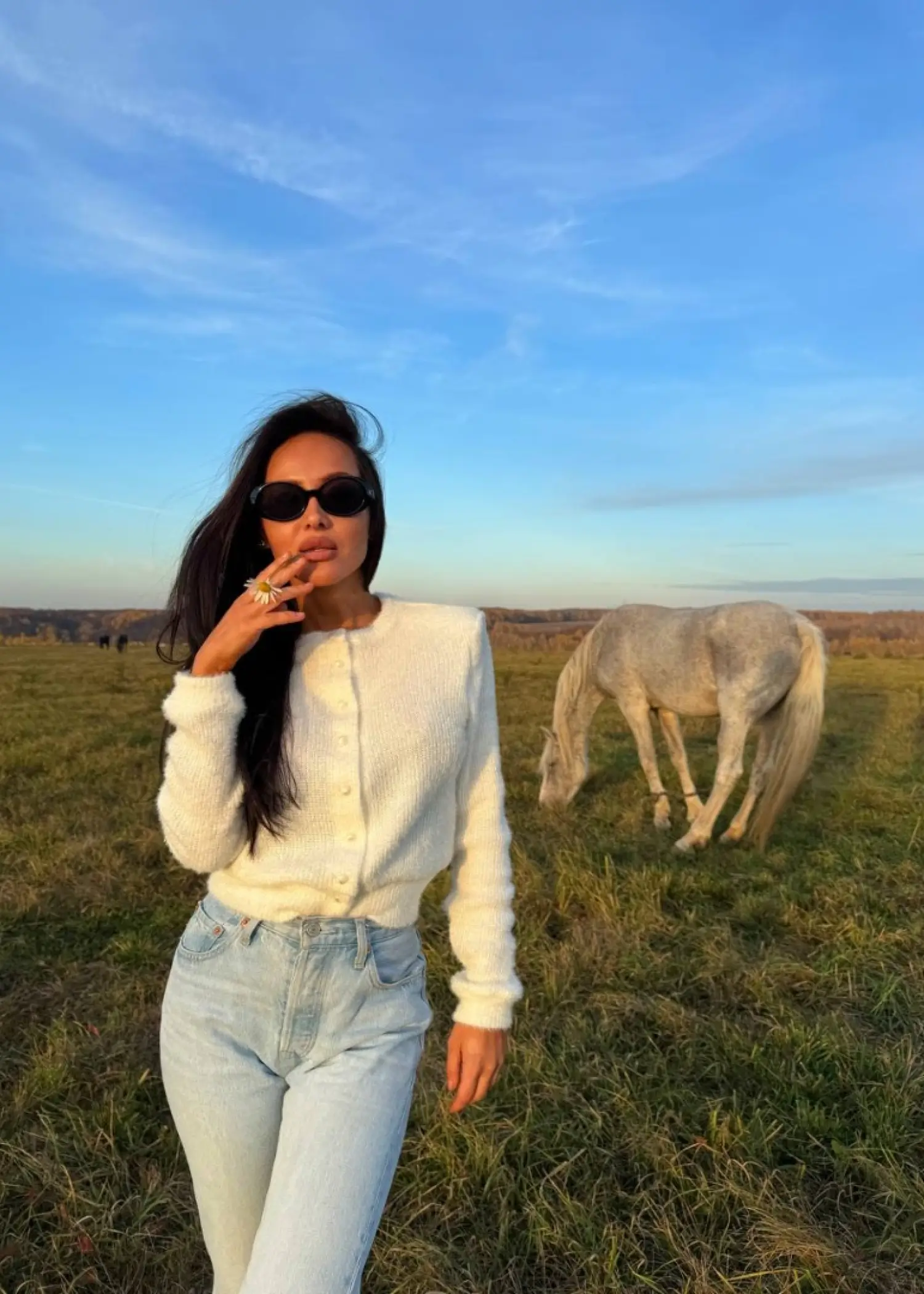 Кардиган Maison, Белый