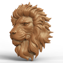 Силиконовый молд Лев (медальон) № 0477