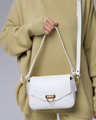 Сумка кросс-боди Azaro 3684 белый/крок