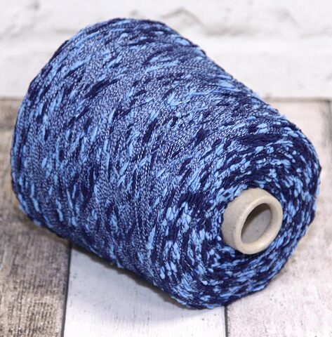 Фасонная пряжа Filati Naturali CABIRIA 1200 синий с голубым