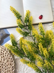 Мимоза желтая, ветка 65 см, реалистичная, набор 2 ветки.