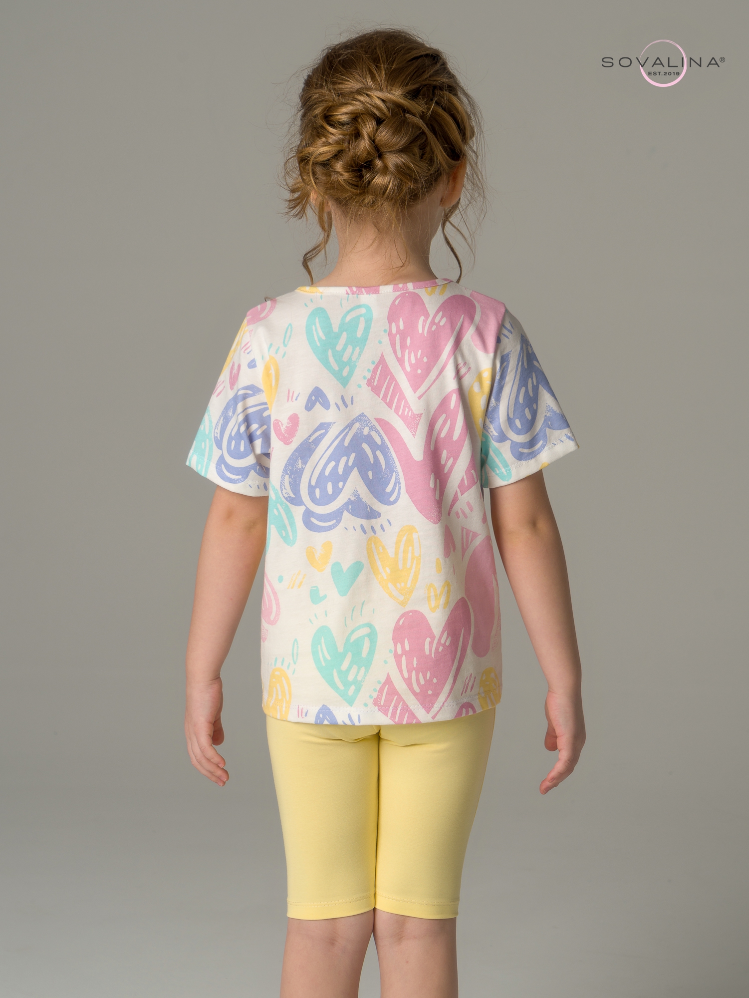 Костюм Актив акварельные сердечки-банан