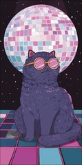 Открытка-конверт Кот, 8*17 см, 5 шт.