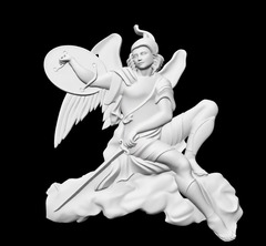 Силиконовый молд № 568 Рыцарь с крыльями левый