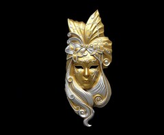 Силиконовый молд Венецианская маска 