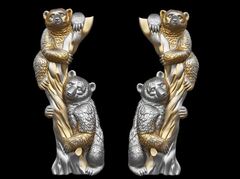 Силиконовые молды Медведи малые левый и правый. Набор 2 шт