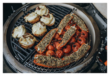 Гриль керамический Monolith Grill TWO.66 (Lechef) черный с боковыми столиками и подставкой