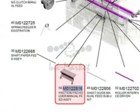 Фрикционная пластина Ricoh