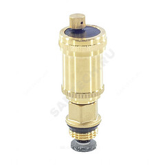 Воздухоотводчик автоматический латунь Ду 15 Ру10 1/2"х3/8" НР прямой с отсечным клапаном SantechSystems