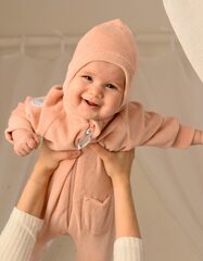 Велюровый шлем (пудра)