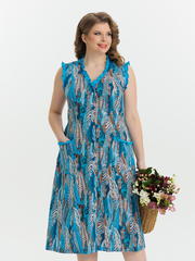 4532 Сарафан на пуговицах