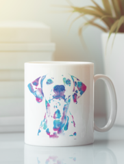 Кружка с изображением Собака, Далматин (Dog) белая 007