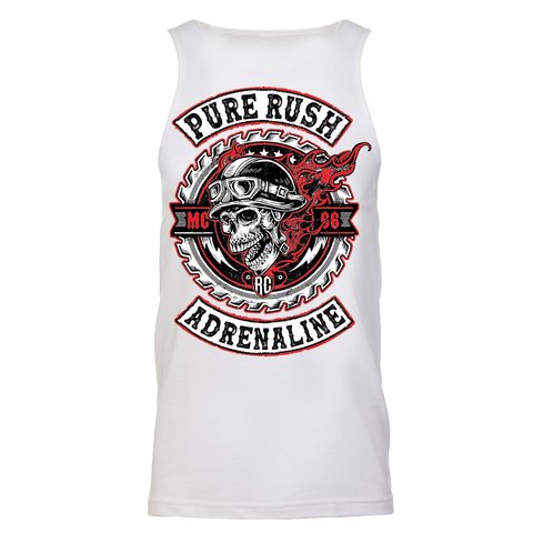 Rush Couture | Майка мужская PURE RUSH ADRENALINE TANK TOP White RC276 спина