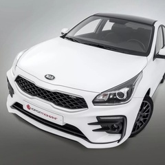 Бампер передний Kudos LUX на Kia Rio