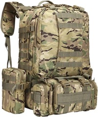 Рюкзак тактический 50л Skully Tactic RWZS42 хаки пескок