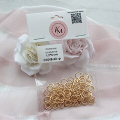 Колечки 1,2*8 мм соединительные позолота 20 гр, СК048-20 гр