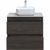 Aquanet 287895 Компл.2 - Тумба Nova Lite 75 2 ящ. цв. дуб черный (287895)