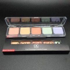 OG-FB6126B Консилер для лица на палетке тон 03 беж+зел+лаванда , All Round Concealer (5 тонов