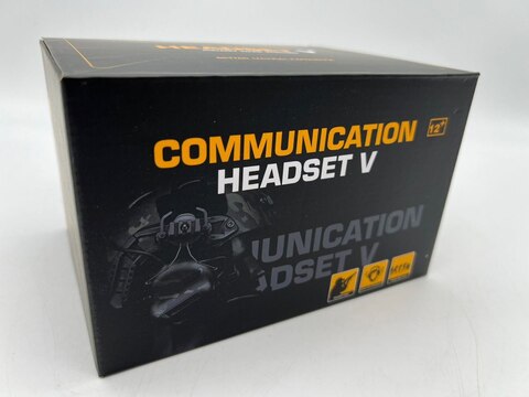 COMMUNICATION HEADSET V” Активные тактические наушники для стрельбы / съёмный микрофон (гарнитура), с активным шумоподавлением для крепления на шлем (все механизмы в комплекте)