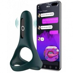 Двойное эрекционное кольцо Rise от Magic Motion черное