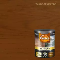 Пропитка декоративная для защиты древесины Pinotex Extreme тик полуматовая 0,9 л
