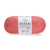 Пряжа Gazzal Baby Cotton 205 цвет 506 румяна