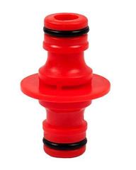 Штуцер для шланга QUATTRO ELEMENTI соединитель  БРС папа - БРС папа, пластик (Арт. 645-921)