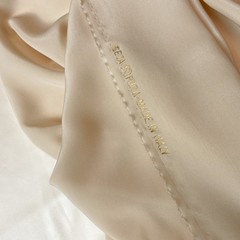 Шелк    крепдешин кремовый цвет 1185