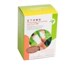 Детокс пластырь на стопы ног Foot Patch Natural_в коробке