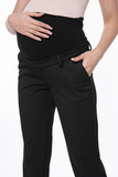 Утепленные брюки для беременных 13134 черный