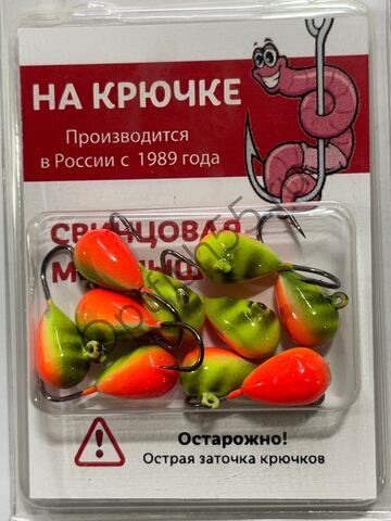 Мормышка На Крючке Капля 5мм