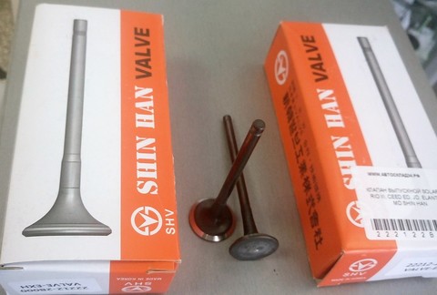 КЛАПАН ВЫПУСКНОЙ GAMMA SOLARIS, ELANTRA, i30, RIO QB, CEED, CERATO SHIN HAN