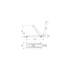 Домкрат подкатной ACHydraulic DK20HLQ 2т