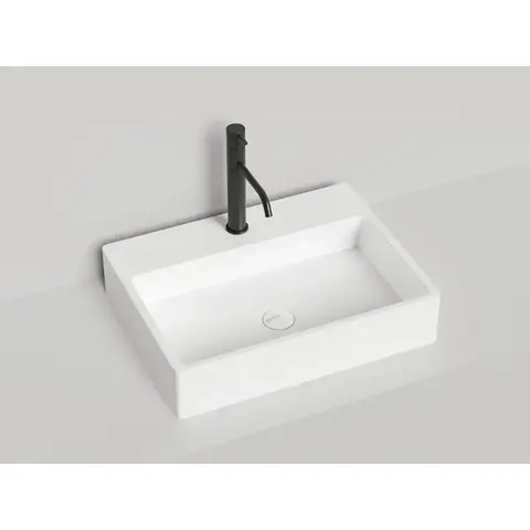 Salini OTTAVIA 1103201M Раковина накладная 600х450х133мм, 1 отв. под смес, без перелива, мат-л: S-Stone, матовый, белый.
