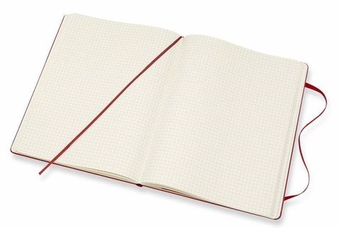 Блокнот Moleskine Classic XLarge, цвет красный, в клетку (QP091F2)