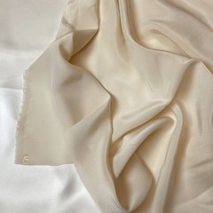 Шелк    крепдешин кремовый цвет 1185