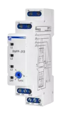 РНПП-313 380 В , ОДНОМОДУЛЬНОЕ  реле последовательности, перекоса и обрыва фаз, без регулировок, с фикисированными настройками (НОВИНКА)
