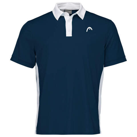 Теннисное поло Head Slice Polo Shirt M - dark blue/white