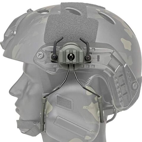 COMMUNICATION HEADSET V” Активные тактические наушники для стрельбы / съёмный микрофон (гарнитура), с активным шумоподавлением для крепления на шлем (все механизмы в комплекте)