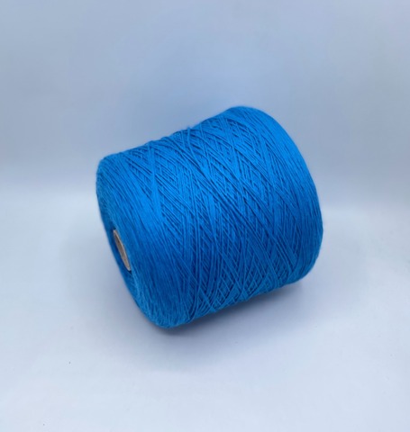 Бобинная пряжа (пр.Италия), art.Cotone, 350м/100 гр. 100%Хлопок, цвет-Синяя лазурь , арт.34823
