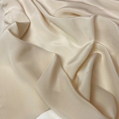 Шелк    крепдешин кремовый цвет 1185