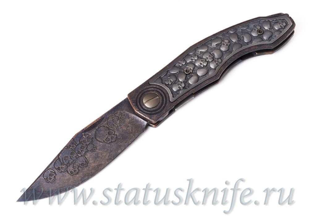 Нож Makosha One-Off Skull (Макоша, Veksha 2.0, M390, титан)
