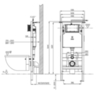 OWL OWLINSTTI.OWLT190403S  (OWLINSTTI+OWLT190403S) / Инсталляция OWL1975 с кнопкой Titan (круглые клавиши) и подвесным унитазом Vatter Ruta H mini