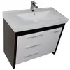 Aquanet 172680 Компл.3 - Тумба Тиана 100 б/к wenge (фасад белый) (172680)