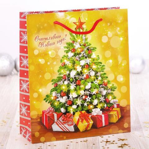 Пакет «Ёлочка, гори!», 18×23×8 см