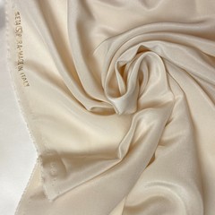 Шелк    крепдешин кремовый цвет 1185
