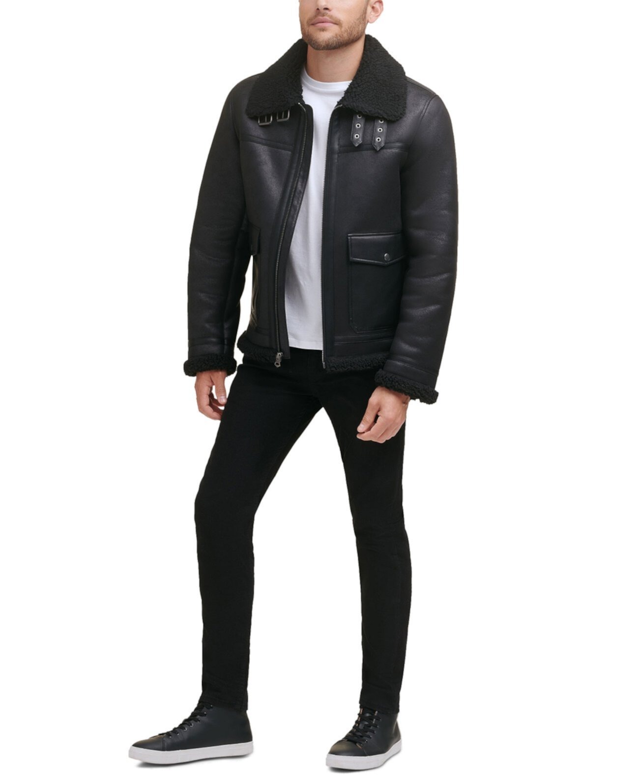 Levi's shearling shop ranch coat